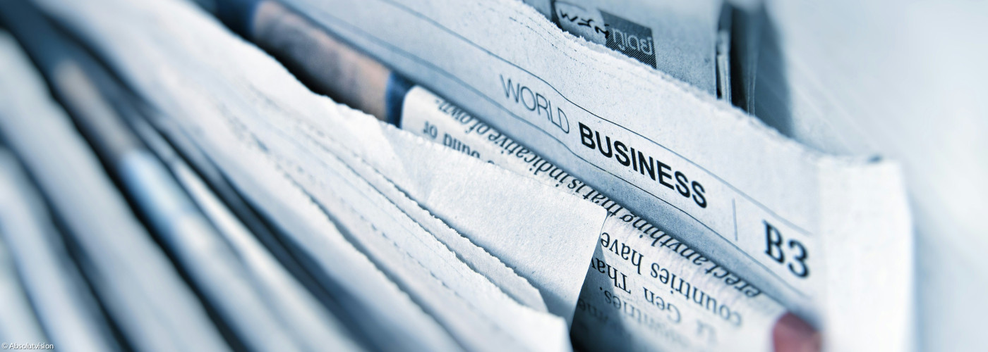 Newspaper im Stapel